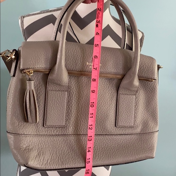 Kate Spade Taupe Double Handle/Crossbody Strap - Picture 12 of 12